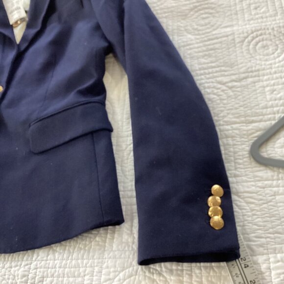 NWT J. Crew Navy Keating Boy Blazer 28639 Size 6 Gold Buttons - Picture 13 of 14